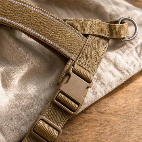 Harnais tactique anti-traction pour grand chien – détail fonctionnel