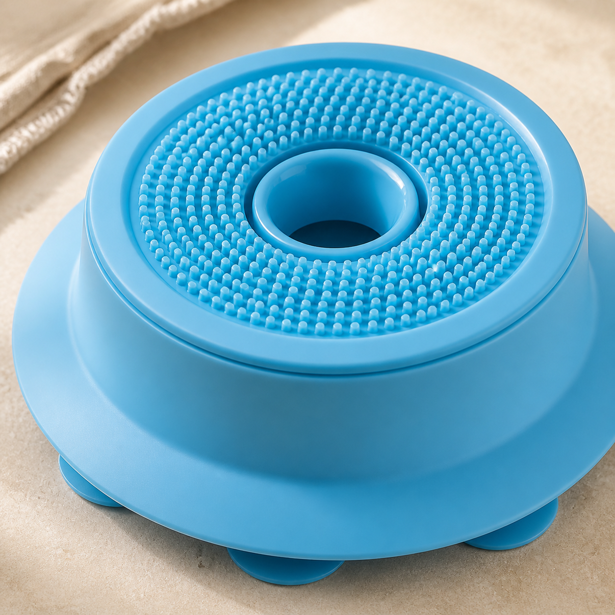 Tapis de léchage pour chien à ventouses – détail fonctionnel