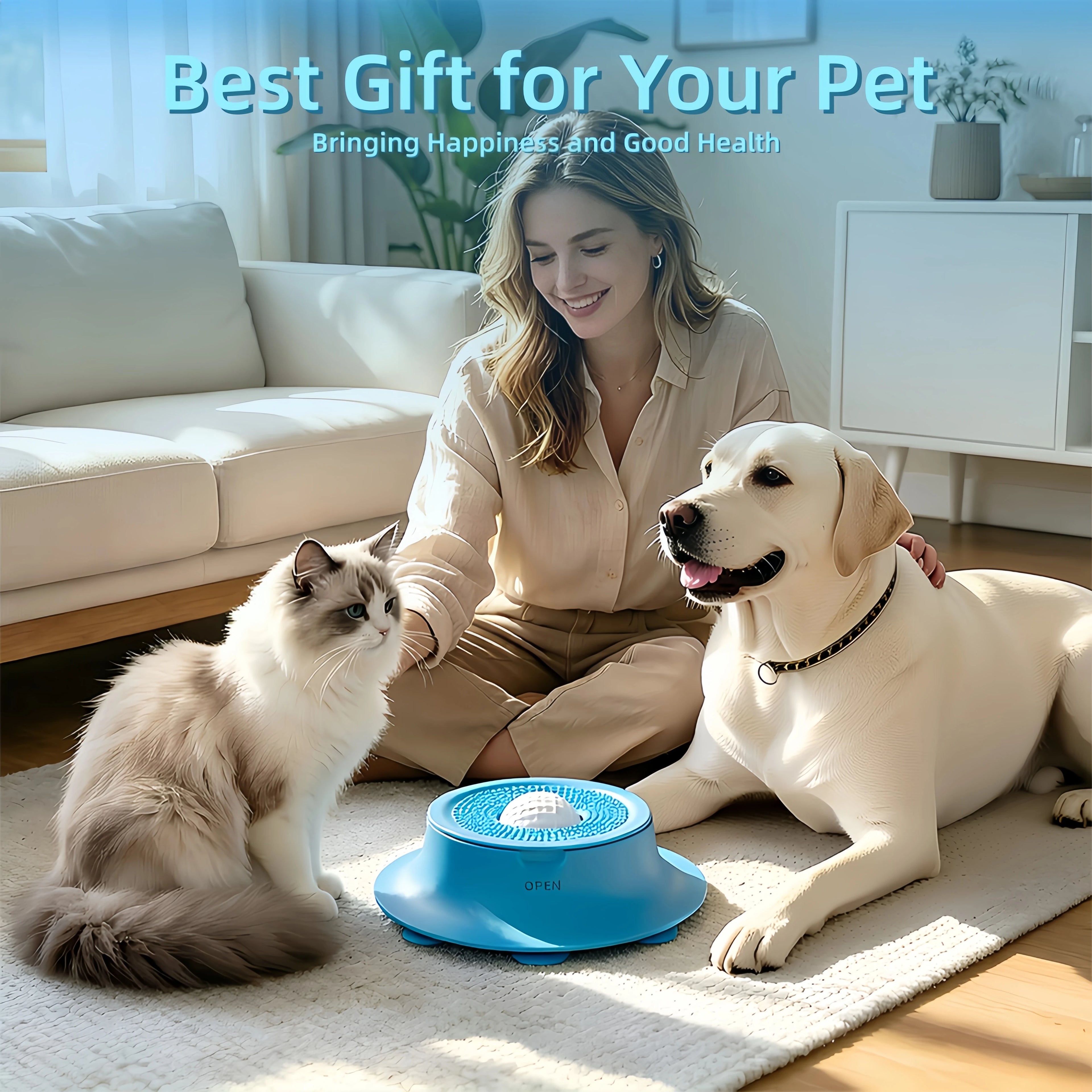 Tapis de léchage pour chien à ventouses – vue du produit